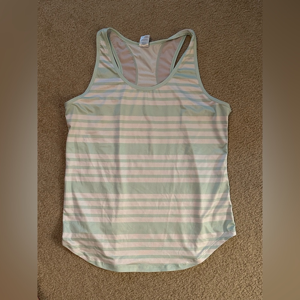 Senita Light Blue/White Tank Top - L
